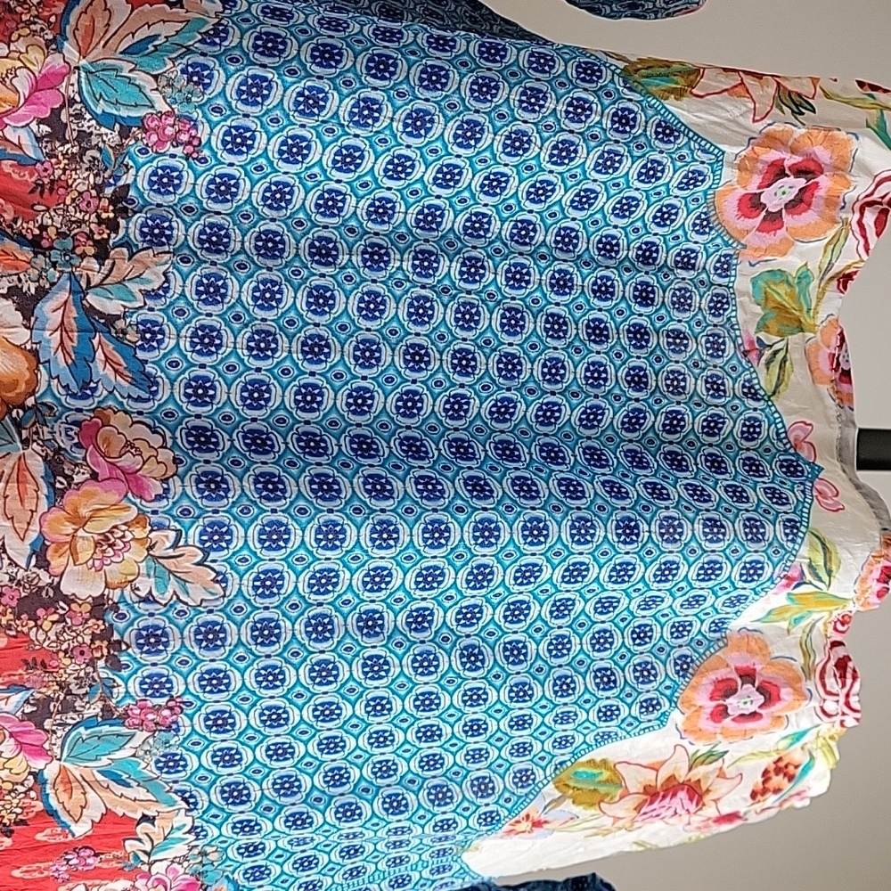 Johnny Was Elim Peasant Button Down Blouse Women Size XS - Picture 8 of 11